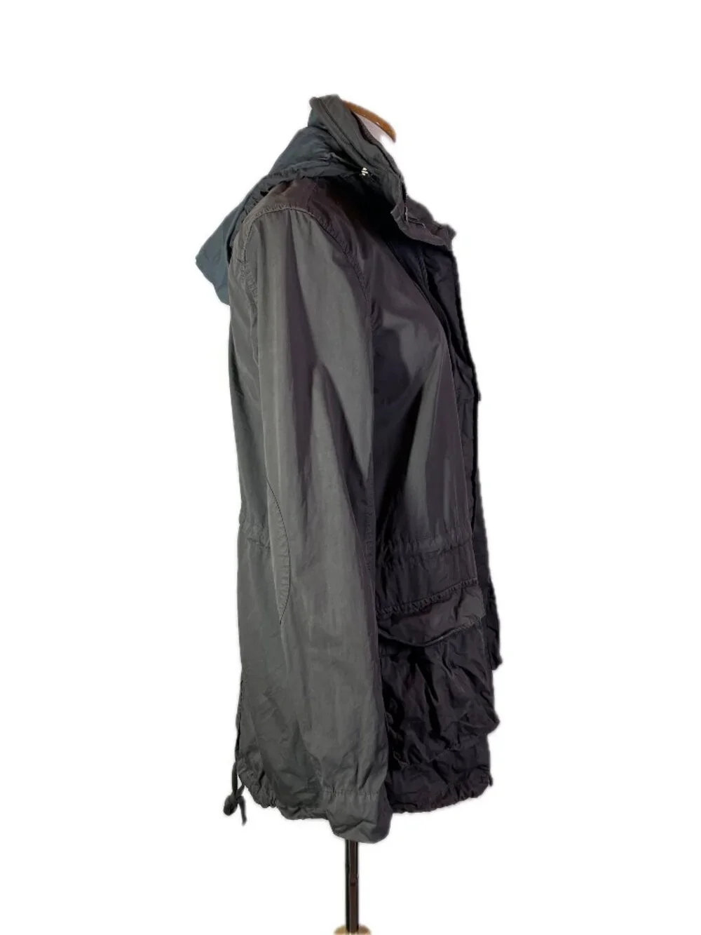 Standard James Perse Size 2 (M) Grey Fishtail Parka Jacket